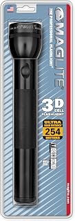 Maglite Heavy-Duty Incandescent 3-Cell D Flashlight, Black