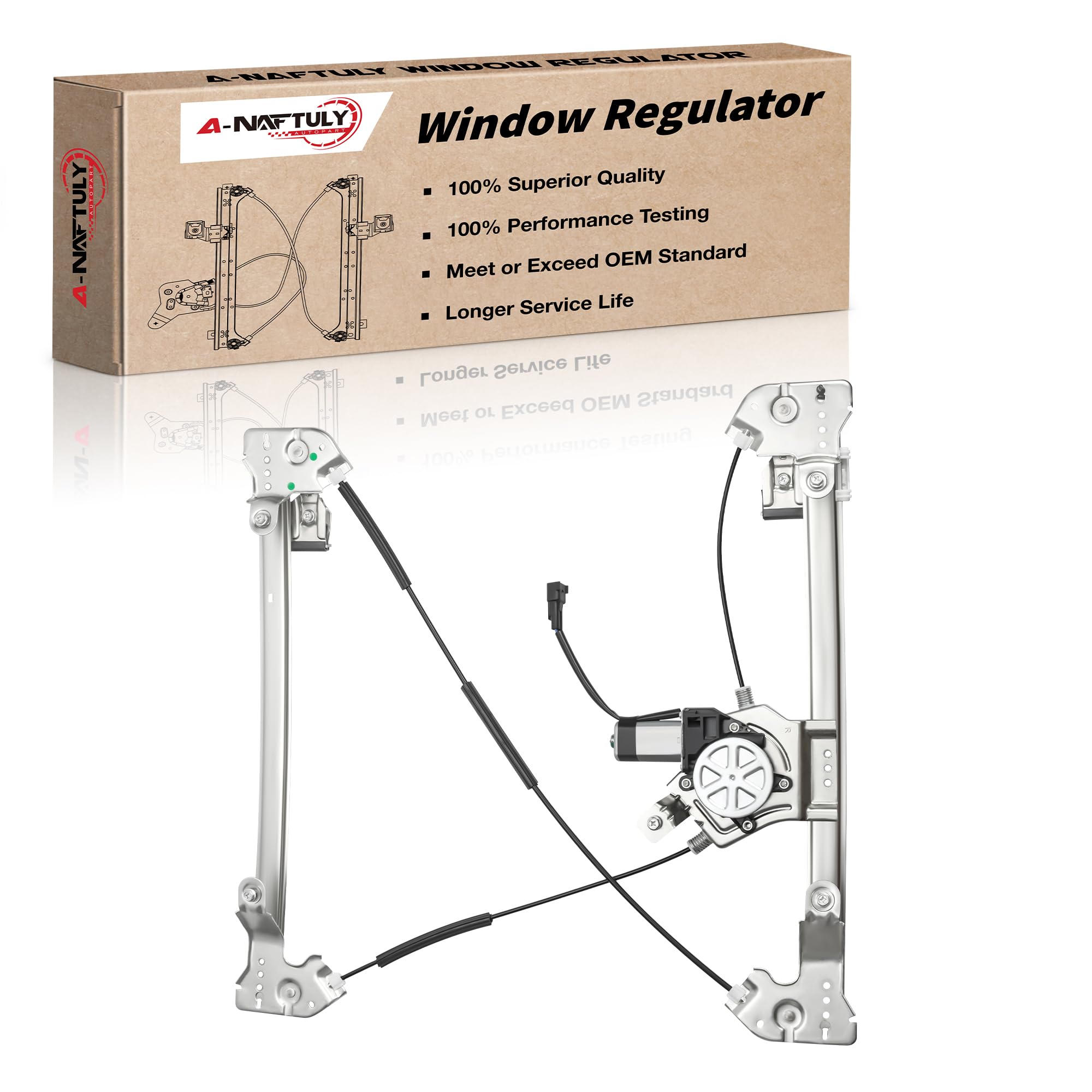 741-431 Power Window Motor and Regulator Assembly Front Right Passenger Side Compatible with Ford F-150 2004 2005 2006 2007 2008 (Extended Cab Only)