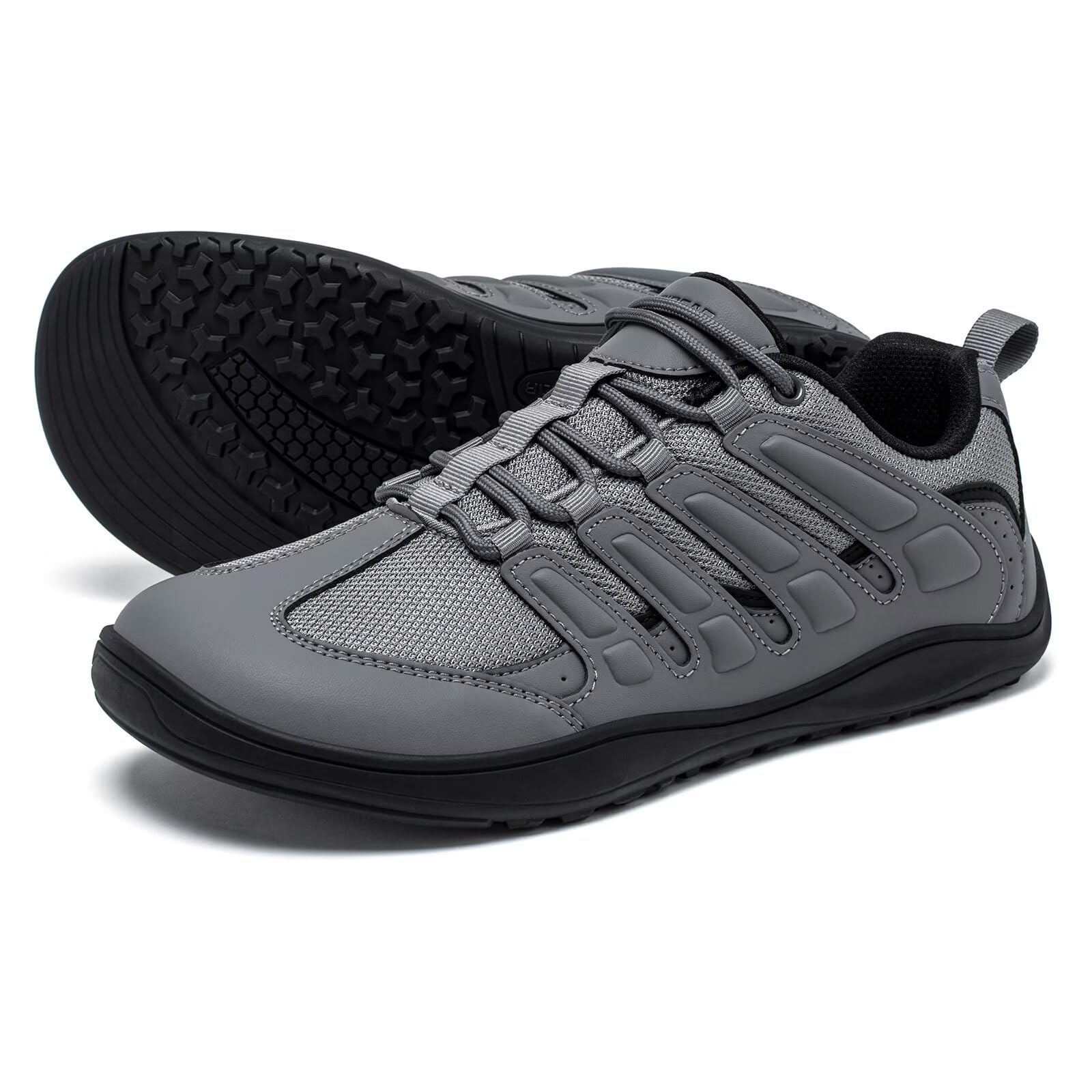 HOBIBEAR Zapatos anchos para hombre y mujer, para caminar, correr, suela de caída cero, ligeros y cómodos
