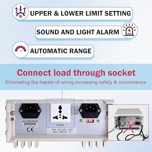 Miniatura 2 de MATRIX MPM-1010 Medidor de potencia de CA digital de banco de alta precisión - Factor de potencia de corriente de voltaje y medidor de frecuencia