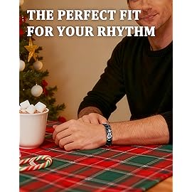 MagEnergy Mens Copper Magnetic Bracelets, Christmas Gifts Box, 99.9% Pure Copper Bracelet with Double-Row Strength Magnets, Adjustable Jewelry with Sizing Tool