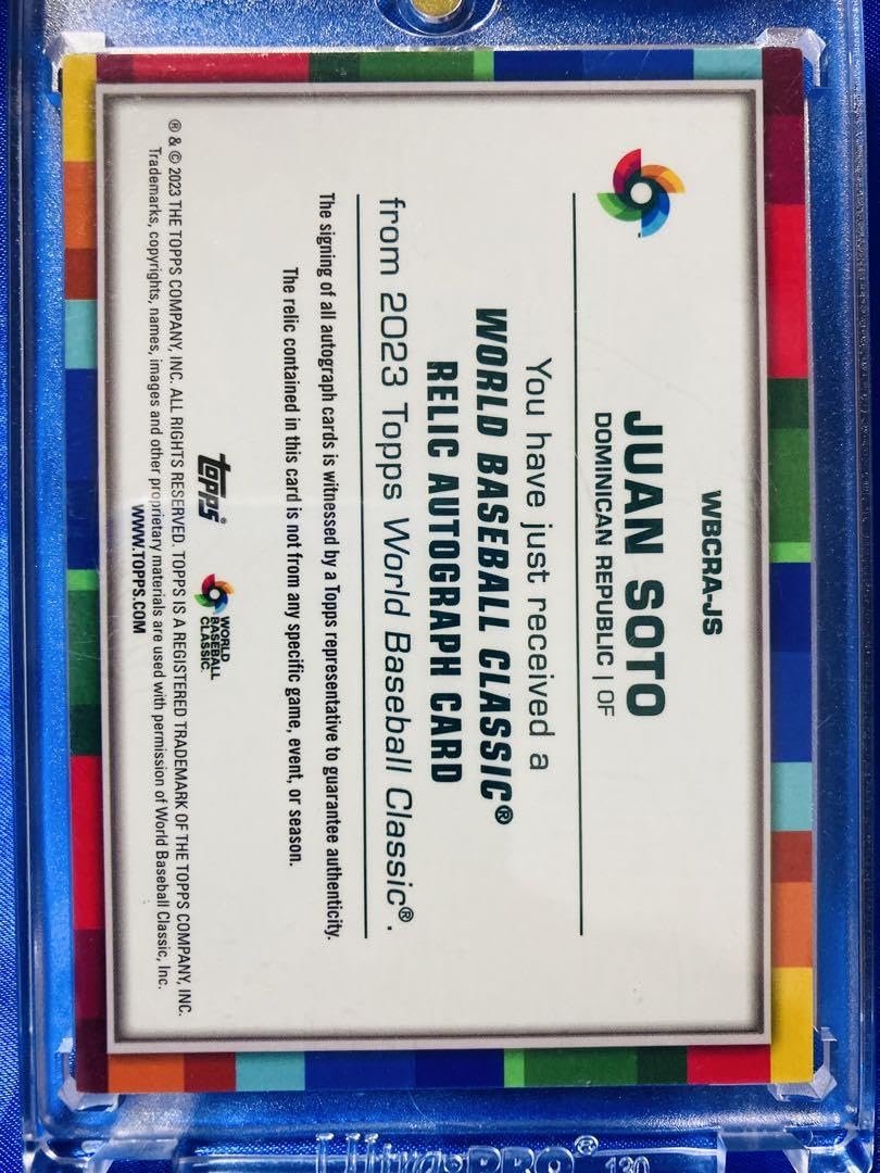 Amazon.co.jp: フアンソト 25枚限定レリックオート Topps 2023 WBC 