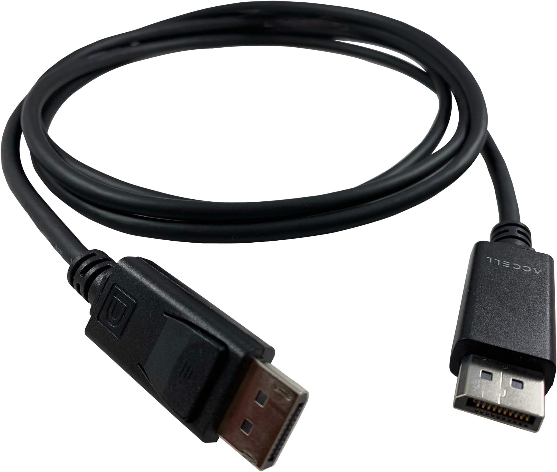 Accell DP to DP 1.4-2 Pack of VESA-Certified DisplayPort 1.4 Cable - 6 Feet, Hbr3, 8K @60Hz, 4K UHD @240Hz, 6.6 Feet (2 Meters) (B088C-207B-23)(Pack of 2)