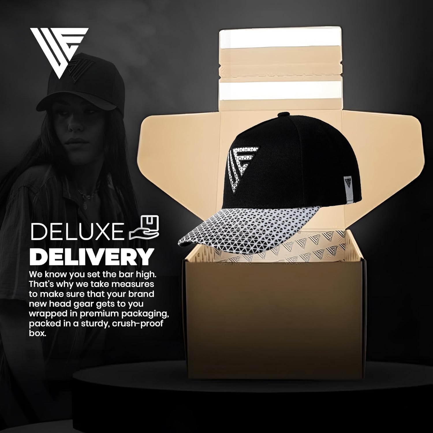 Urban Effort Truckers Hats for Men - Women Baseball Hat 6-Panel Hat - Great Dad Cap Snapback Closure for Your Style (Black) - Image 2