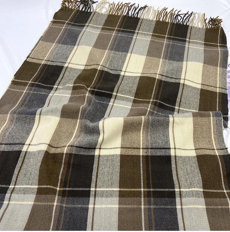 Women's Winter Plaid Cashmere Feel Scarf - Large Soft Warm Wrap Shawl for Cold Weather, Versatile Shawl Scarf 79×27" - Image 3