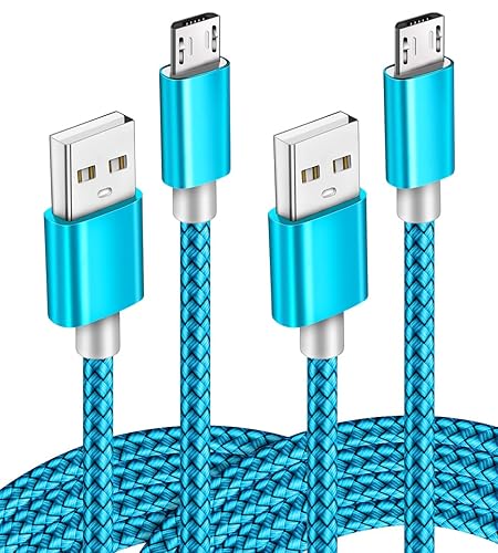Paquete de 2 cables micro USB de 3.5 pies para Samsung S7/S6, Note 5/4, Galaxy J7 J3, Tablet Tab 3 4 S2 A 10.1 9.7 8.0 7.0 S 10.5 E 9.6 Pro Kids