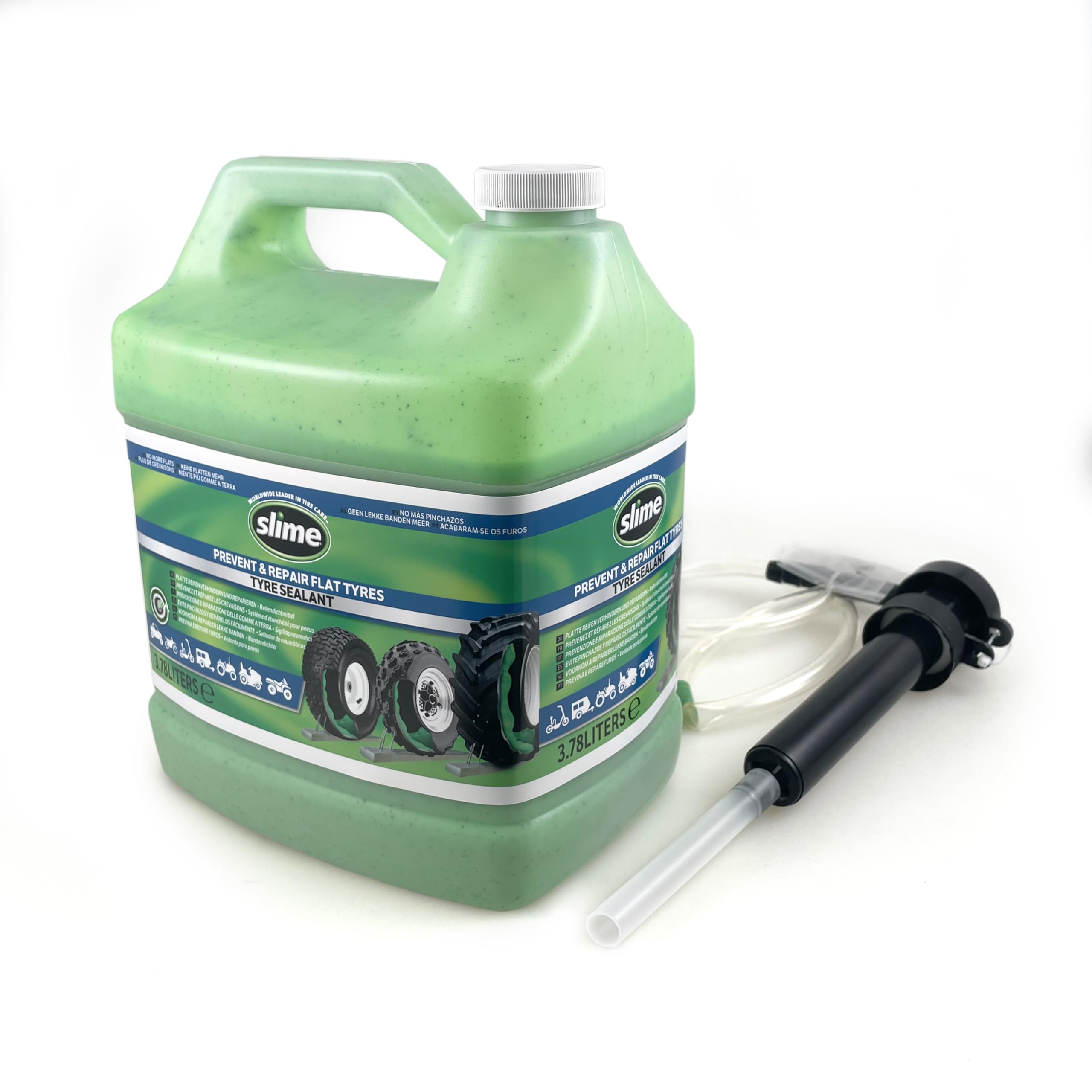 Slime - Tyre Sealant with Pump - 3.8L - For Non-Road Vehicles