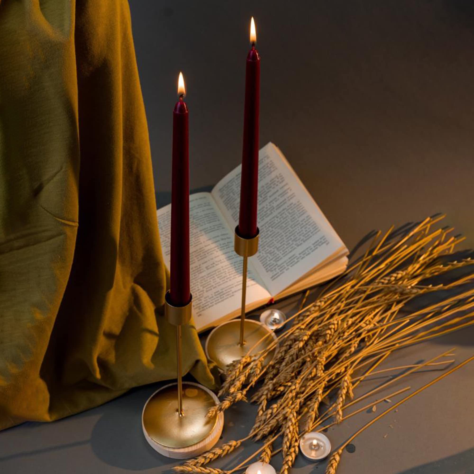 Horizon Candles - 10 sztuk świec stożkowych, 2 x 23 cm, długi czas palenia 7 h, spalanie bez sadzy, do gastronomii, gospodarstwa domowego i na uroczystości