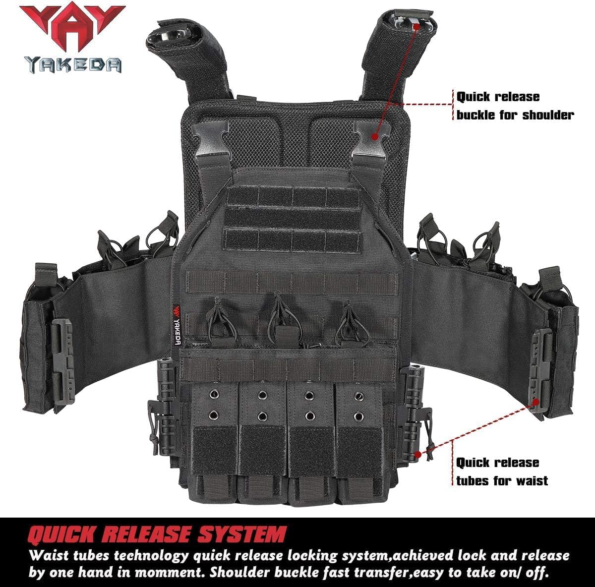 BOMTURN Upgrade Tactical Airsoft Outdoor Vest - Image 5