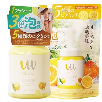 Amazon | ビタホイップ 泡洗顔 本体300ml +詰め替え250mlセット