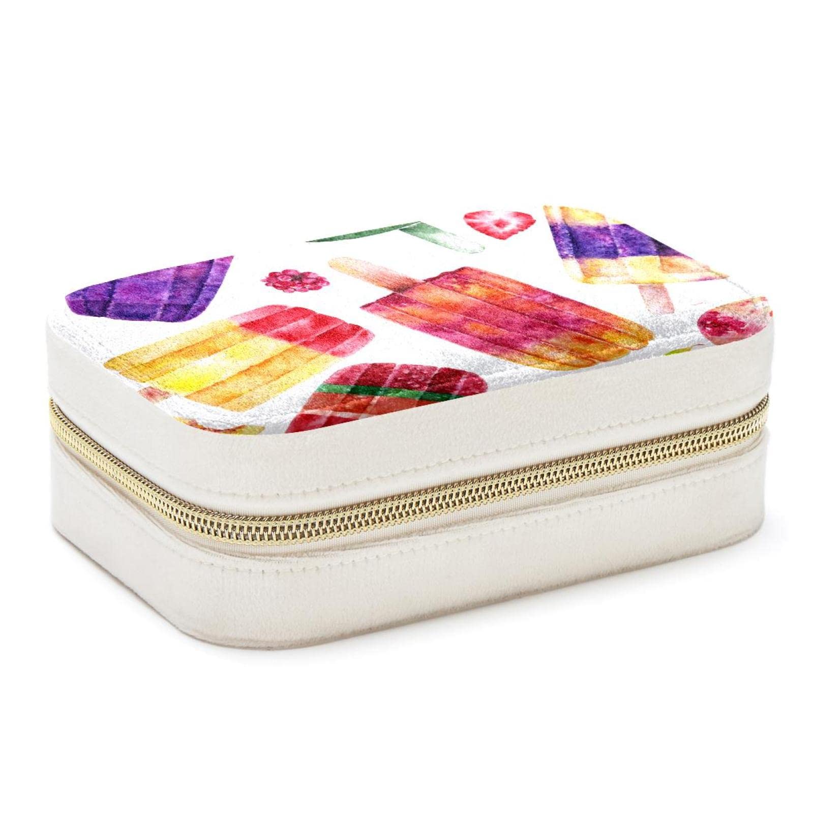 Boîte à bijoux de voyage crème glacée pour vos déplacements
