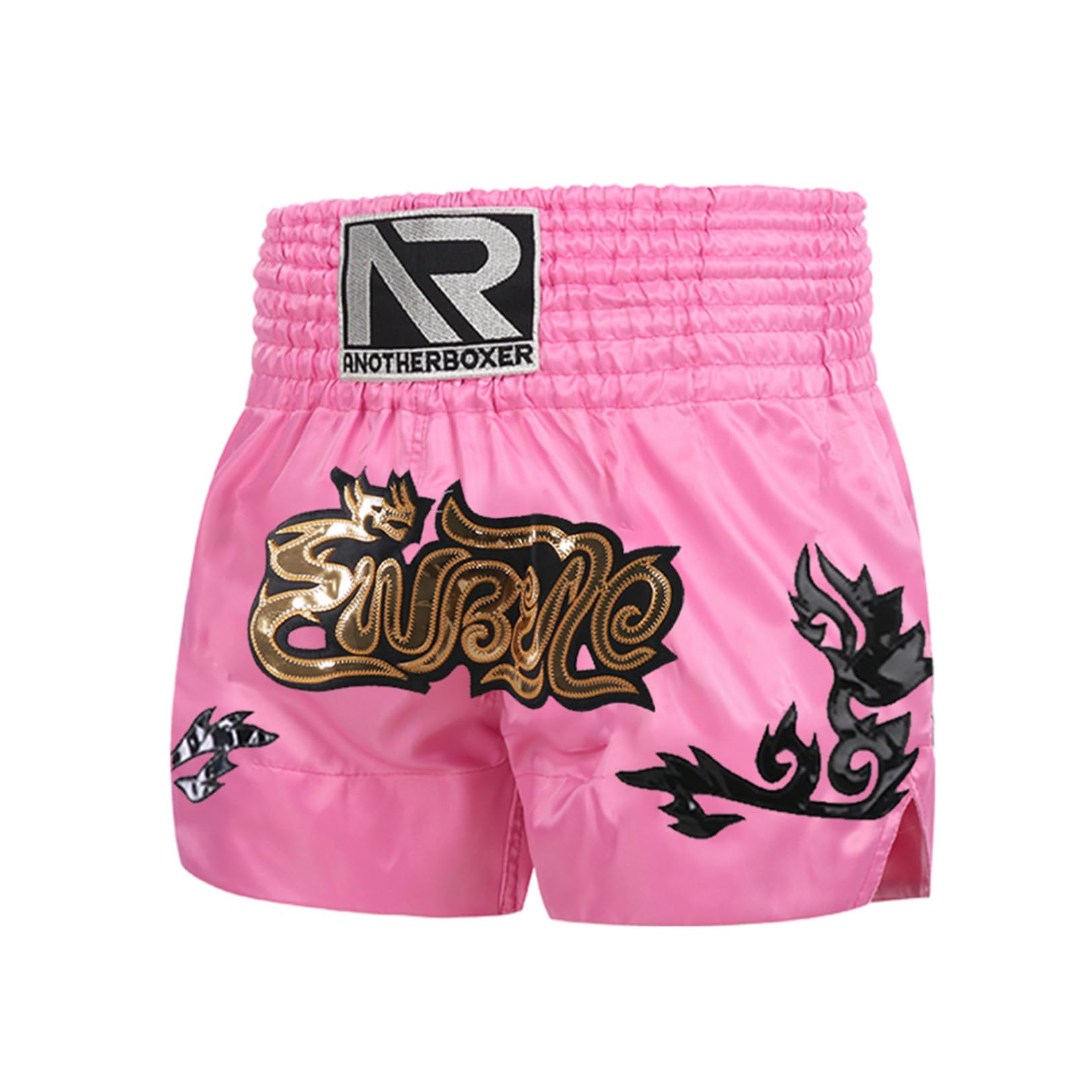 renvena Enfant Garçon Short de Boxe Muay Thai Combat Shorts Arts Martiaux Caleçon Brief Culotte Short Kickboxing Entraînement Sportwear 5-18 Ans