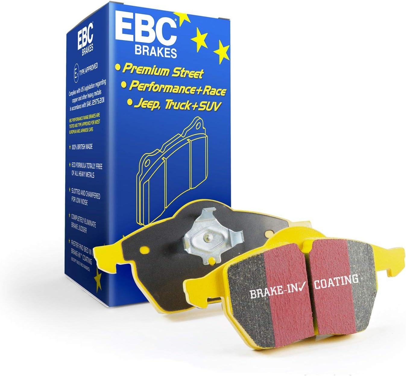 EBC Brakes Yellowstuff 4000 Series Street DP41218R to Fit FORD (AUSTRALIA AND NEW ZEALAND),ARIEL,FORD