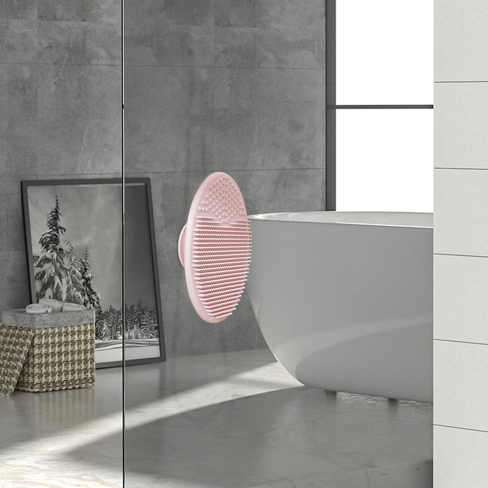 Spazzola Per Crosta Lattea E Massaggio | Con Ventosa | Per Bagnetto Neonati | In Silicone Morbido