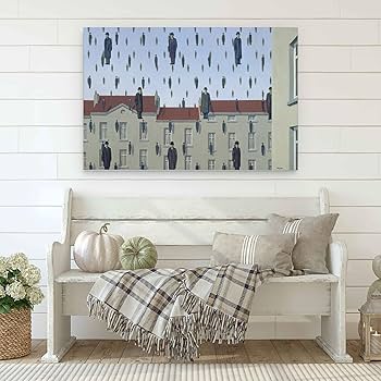 Amazon.co.jp: 有名な画家ルネ マグリット 作品リスト 『ゴルコンダ