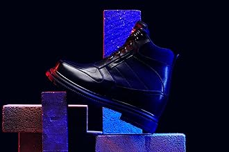 Calden Men's Invisible Height Increasing Elevator Shoes - Black Pebble Grain Leather Lace-up Ankle Boots with Extra Tall - 5.2 Inches Taller - K881805 - Size 11 D(M) US