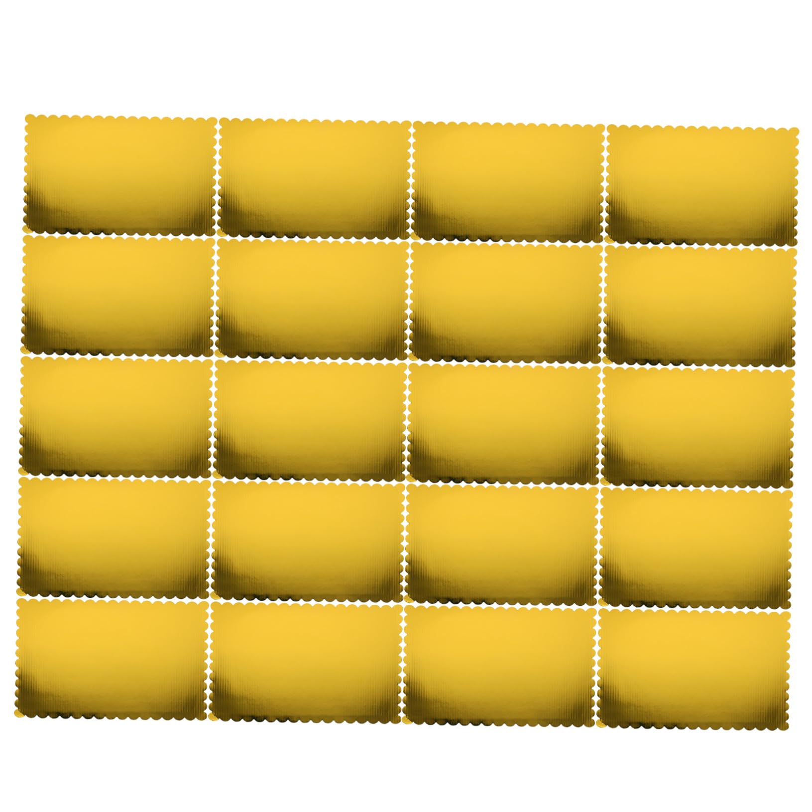 Garneck 20pièces Plaque De Fond De Gâteau Carton Ondulé De Gâteau Rectangulaire pour De Pâtisserie Support De Fête Jetable