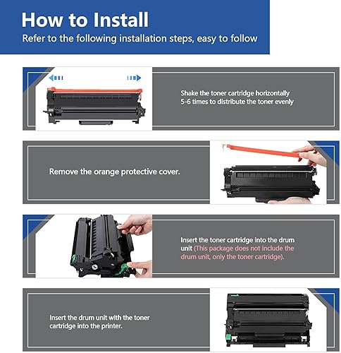 Miniatura 6 de TN730 TN-730 - Cartuchos de tóner negro, paquete de 2 cartuchos de tóner compatibles TN730 de repuesto para impresora DCP-L2550DW MFC-L2710DW