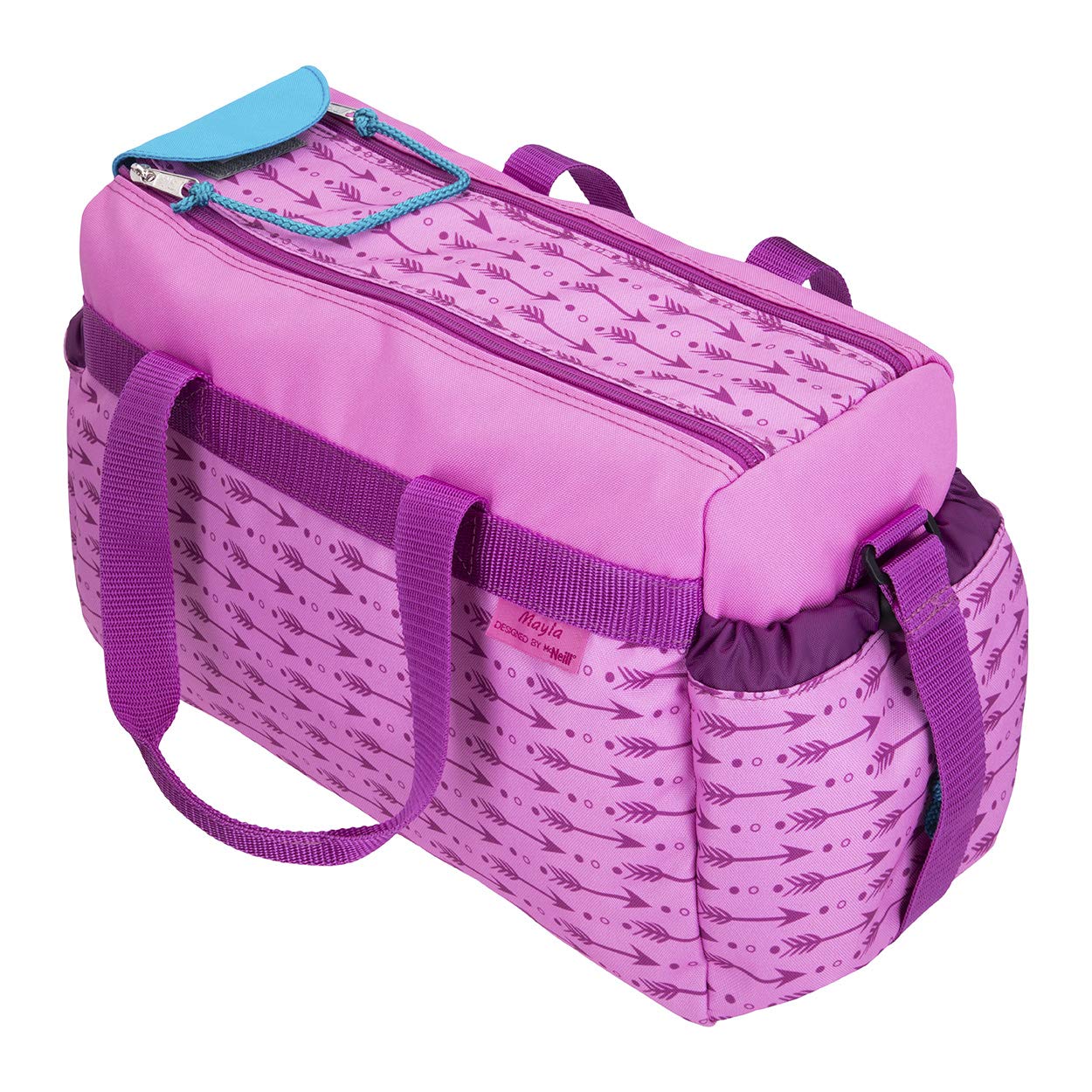 Mayla-McNeill Schulsporttasche Sporttasche Schwimmtasche mit NASSFACH Freizeittasche Kindertasche, Fuchsia