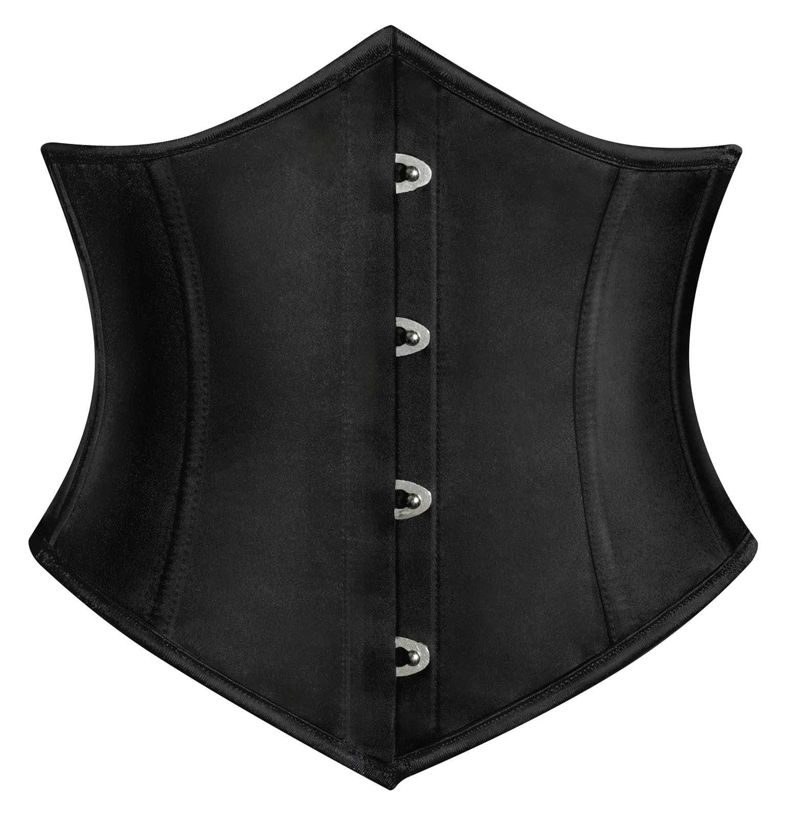 SCARLET DARKNESS Ren Faire Underbust Corset for Women Dress Peasant Country Wide Belt White Jacquard 16