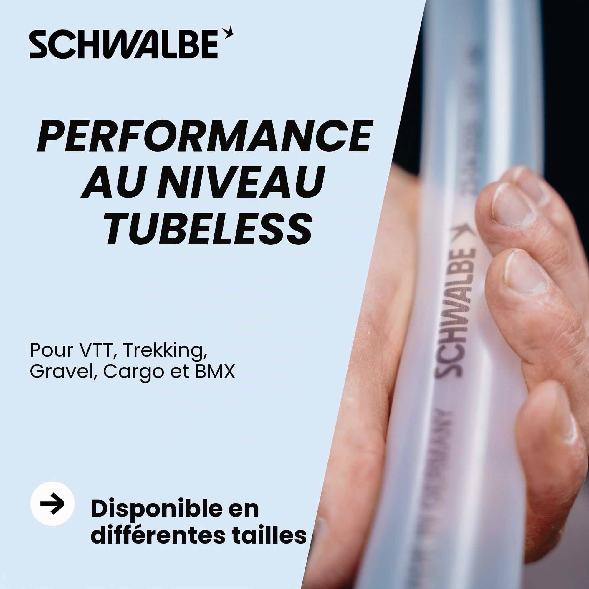 Schwalbe Chambre à air Aerothan - pour vélos urbains, VTT, Course et Tourisme - Chambre à air en TPU - Fabriqué en Allemagne