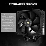 Thermalright Assassin Spirit 120 EVO CPU Cooler, 4 Heat Pipes, 12 cm, Speed 1850 RPM, Black, PWM Fan, Quiet, AMD, AM4, AM5, and Intel 1700, 1150, 1200 - 4