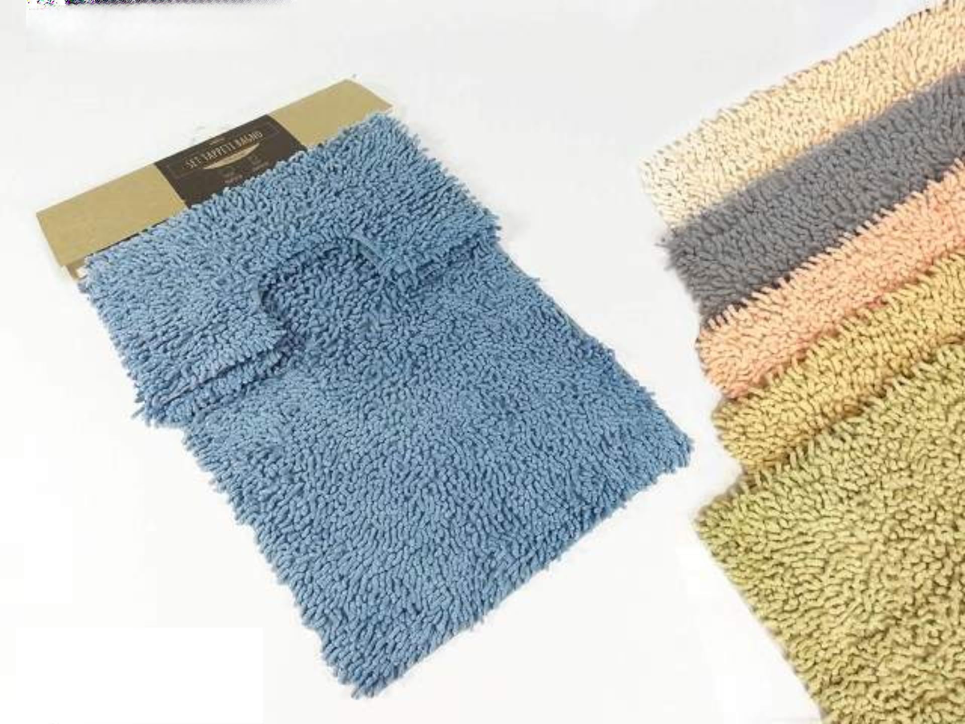Alfombra de baño rizado juego de 3 piezas General Trade 849236 para el hogar