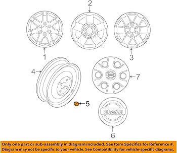 Amazon.com: Genuine Nissan Parts - Nut-Road Wheel (40224-ZP53B