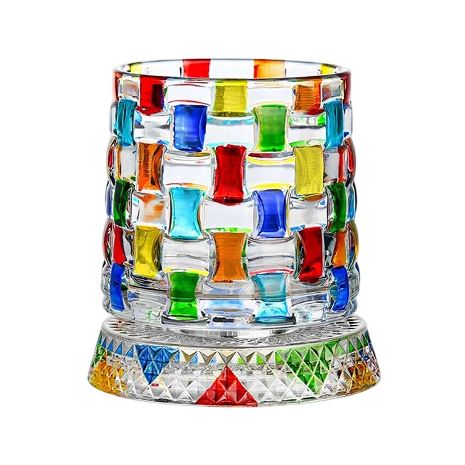 Obrotowa o 360 stopni szklanka do whisky – szkło do whisky do burbona, koktajli, staromodne szklanki do whisky o pojemności 280 ml, z obrotową podstawą o 360°, do domu, baru, na urodziny, święta
