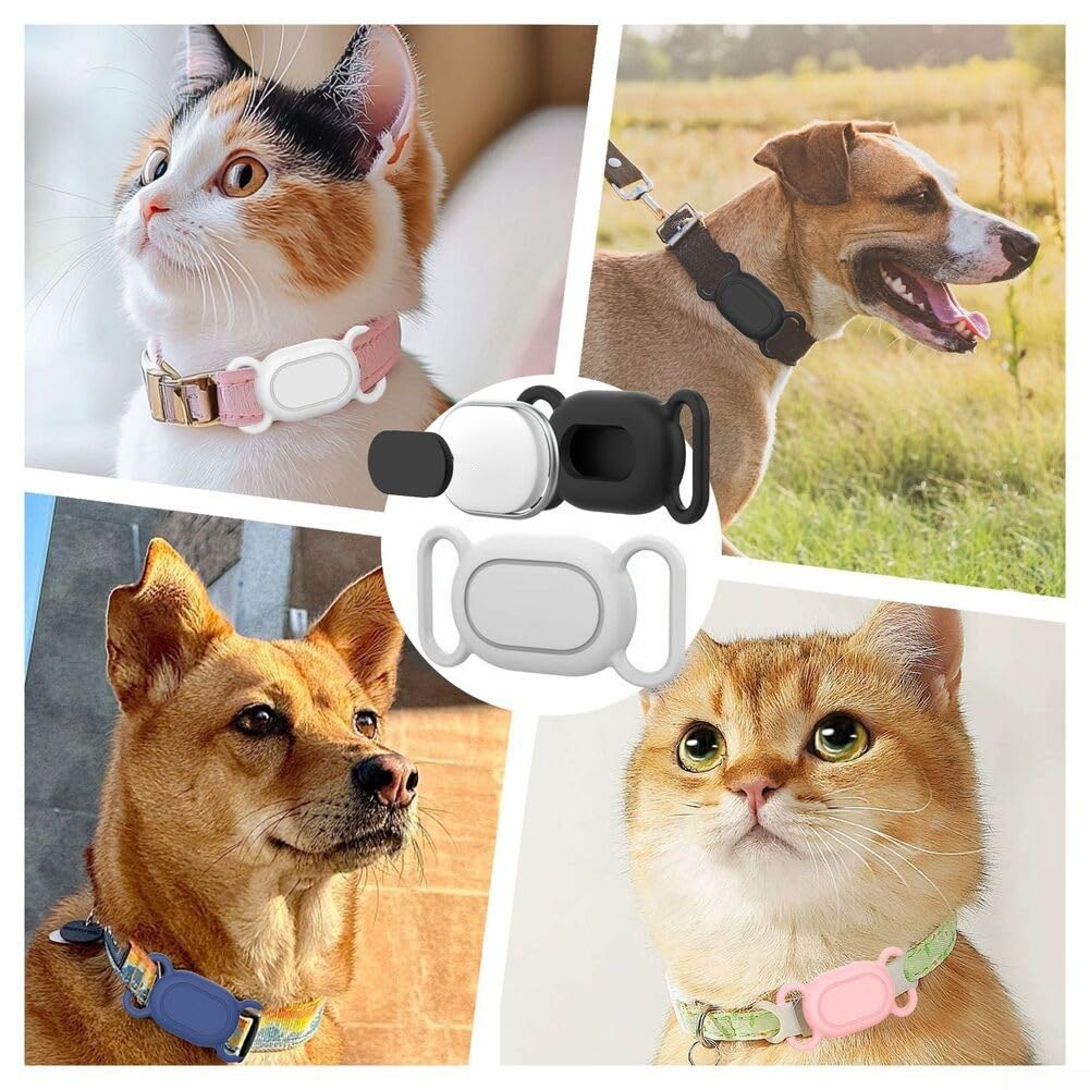 Pour Xiaomi Smart Tag, positionnement animal de compagnie, coque en silicone étanche pour chat, anti-perte, résistante aux rayures, accessoire de protection pour Xiaomi (noir)