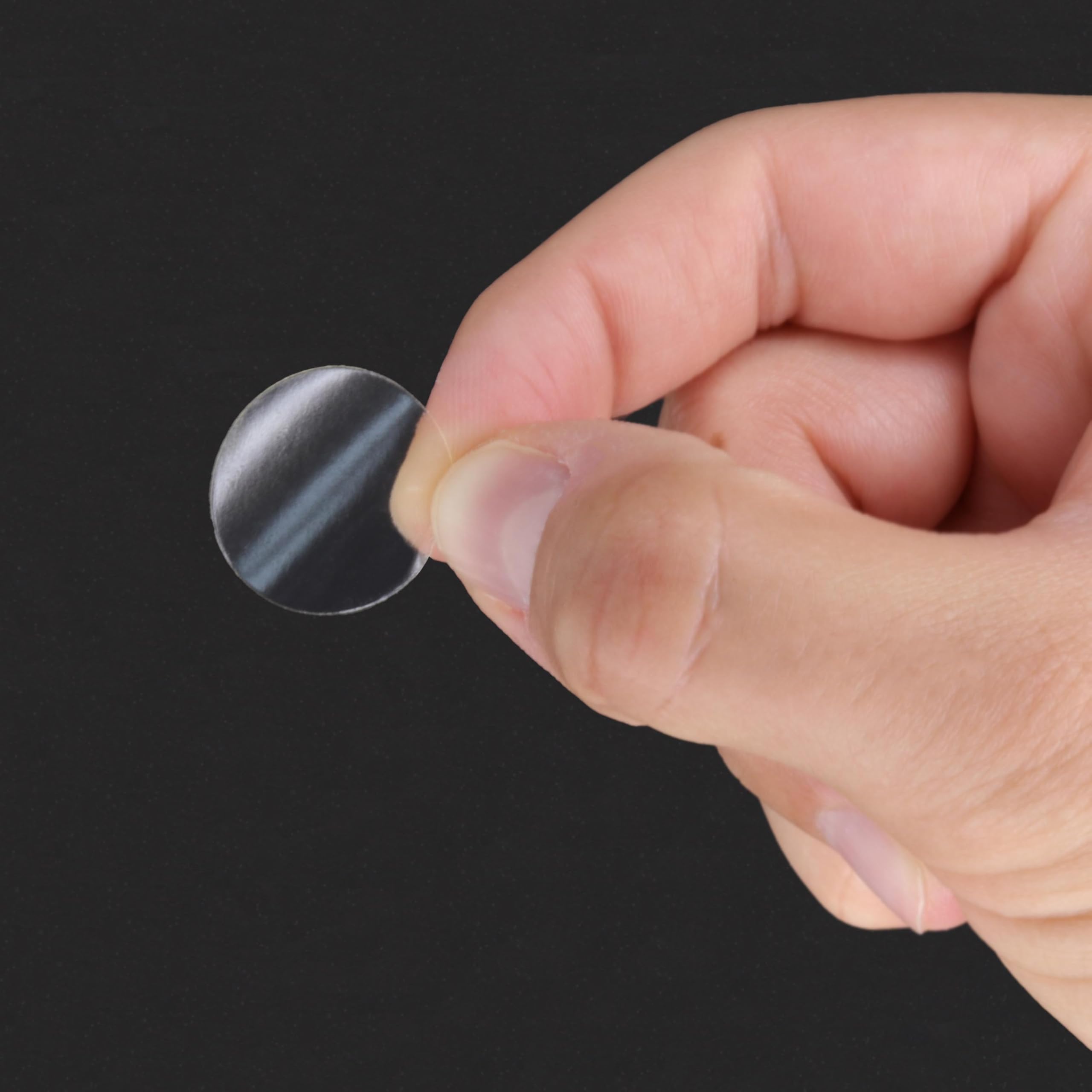 KLEBESHOP24 puntos adhesivos doble cara transparentes, 5000 piezas, Ø30 mm | Fuerte adhesión y película resistente al desgarro