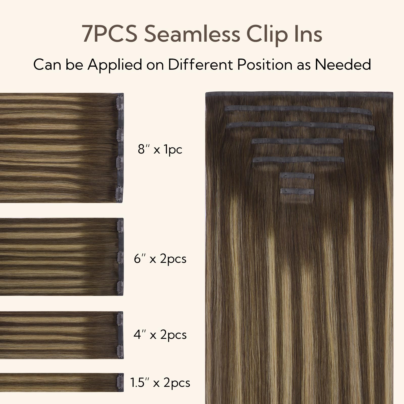 hotbanana Seamless Clip in Hair Extensions - Image 2