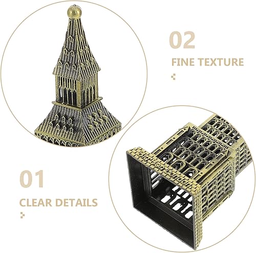 Miniatura 8 de HOLIDYOYO Estatua de Big Ben decorativa de metal Big Ben, modelo de construcción, figura de Londres, recuerdo del Reino Unido, modelo de