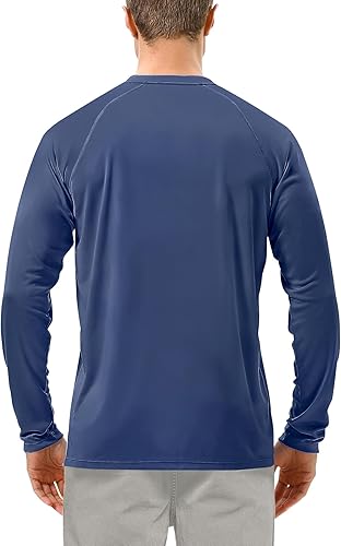 Vista 74 de Roadbox - Camisetas de protección FPU 50+ para hombre, de manga larga, para correr, exteriores, senderismo, natación, pesca Paquete de 2 - Gris