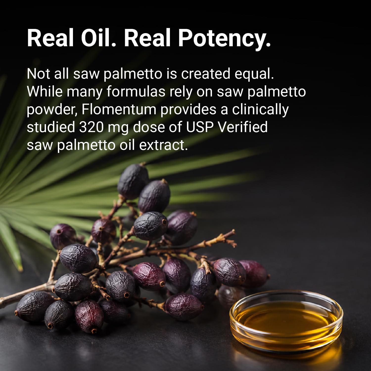 Saw Palmetto for Men 320mg Prostate Health Supplements, 30 Count — Amazon image 2