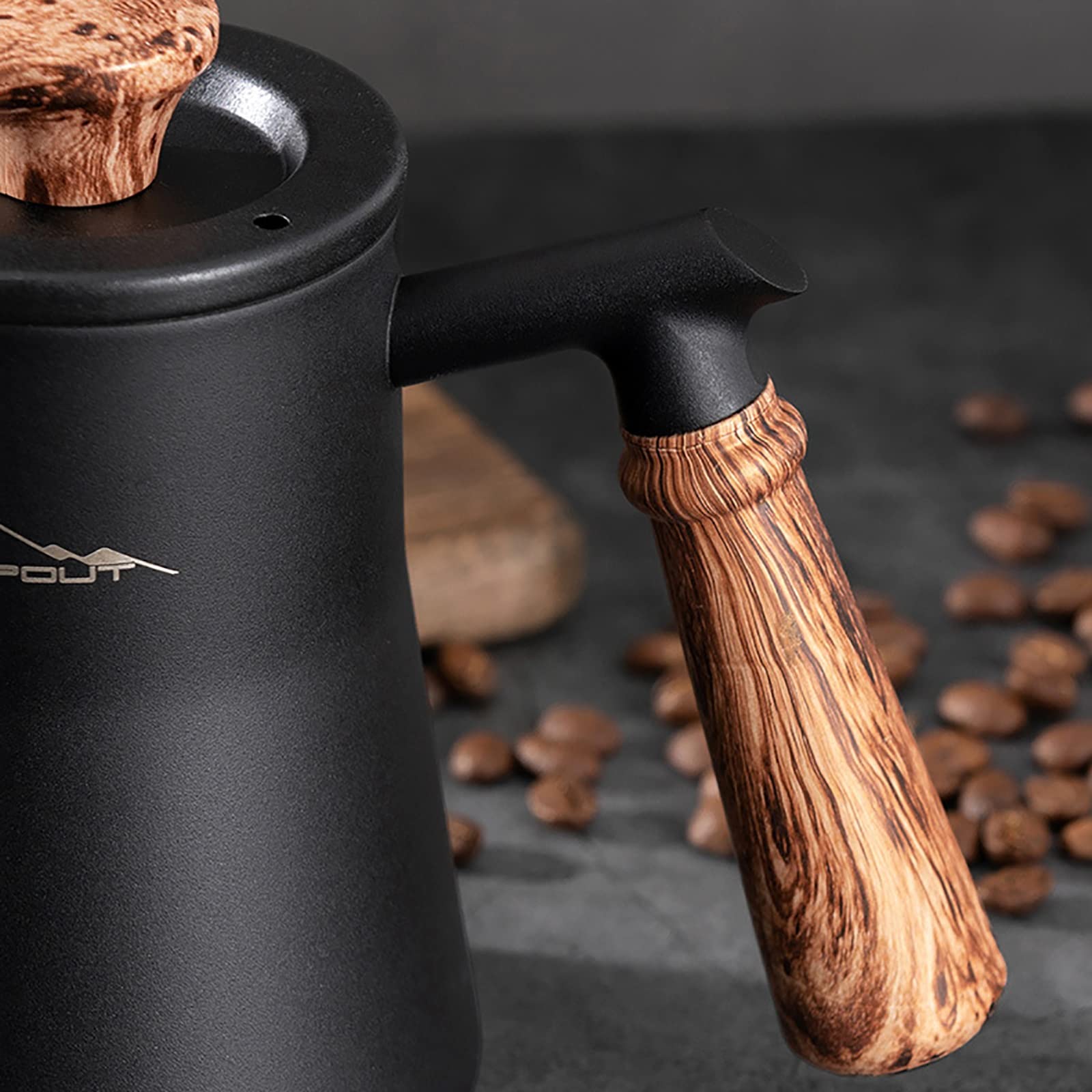 Juego De Cafetera De Vertido para Viajes/Camping/Senderismo, Taza Individual, Filtro De Café De Acero Inoxidable, Taza De Vidrio De Borosilicato, Molinillo Manual, En Casa/Oficina (Size : Sets)