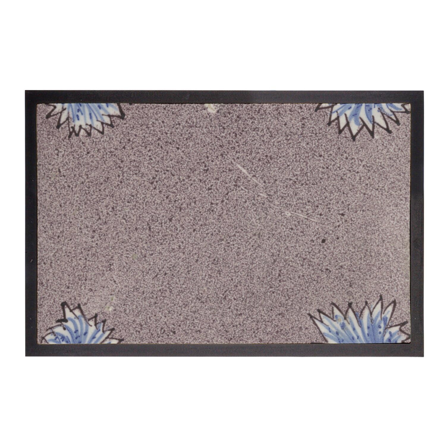 Paillasson floral anti-saleté 60x40cm pour stopper les traces de pas dans l'entrée