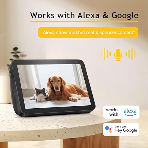 Miniatura 9 de Dispensador de golosinas para perros con cámara para mascotas Video 2K Audio bidireccional 360 Seguimiento automático para perros gatos - Vista