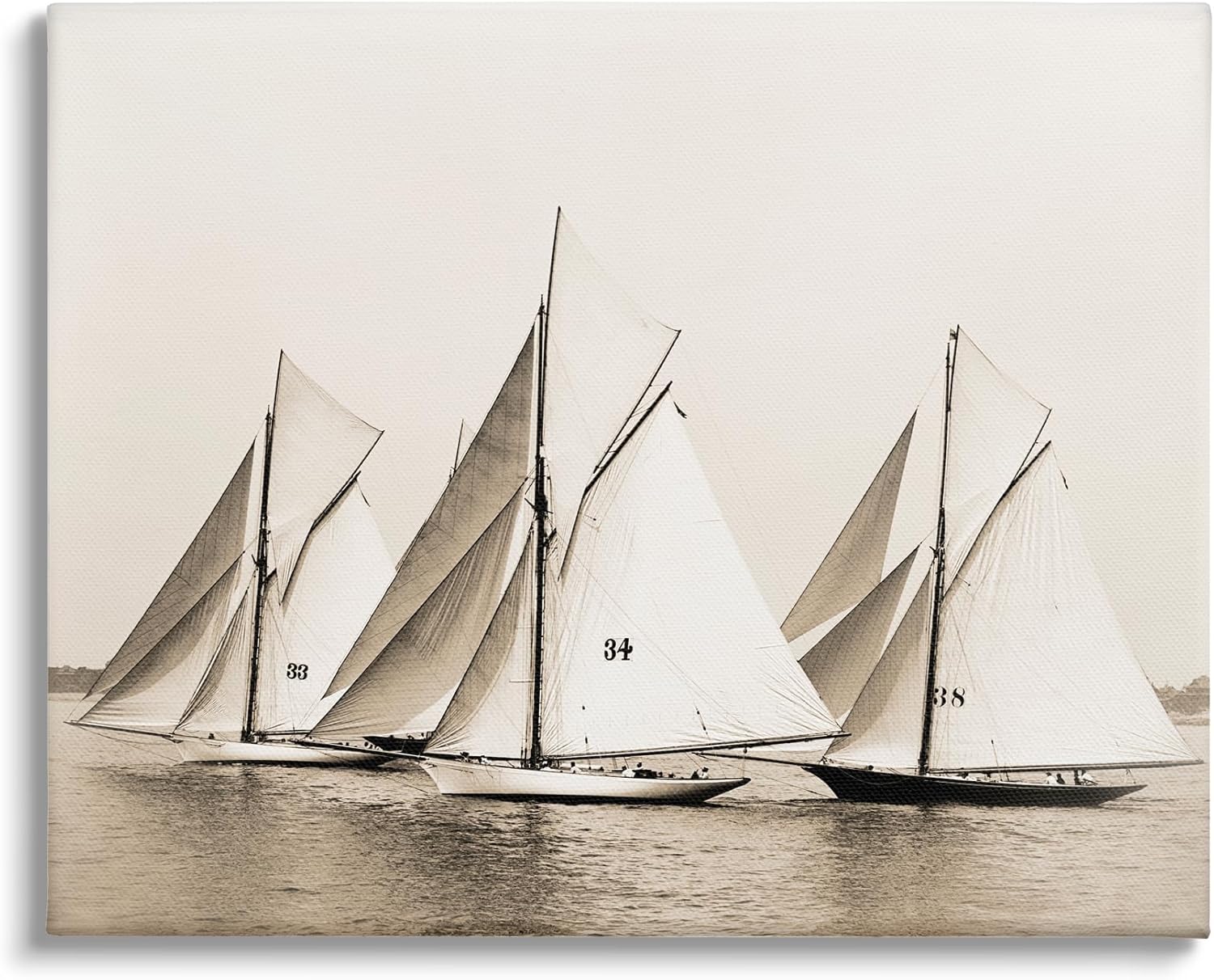 Stupell Industries Vintage Sailboat Fleet Canvas Wall Art by Graffi*Tee Studios