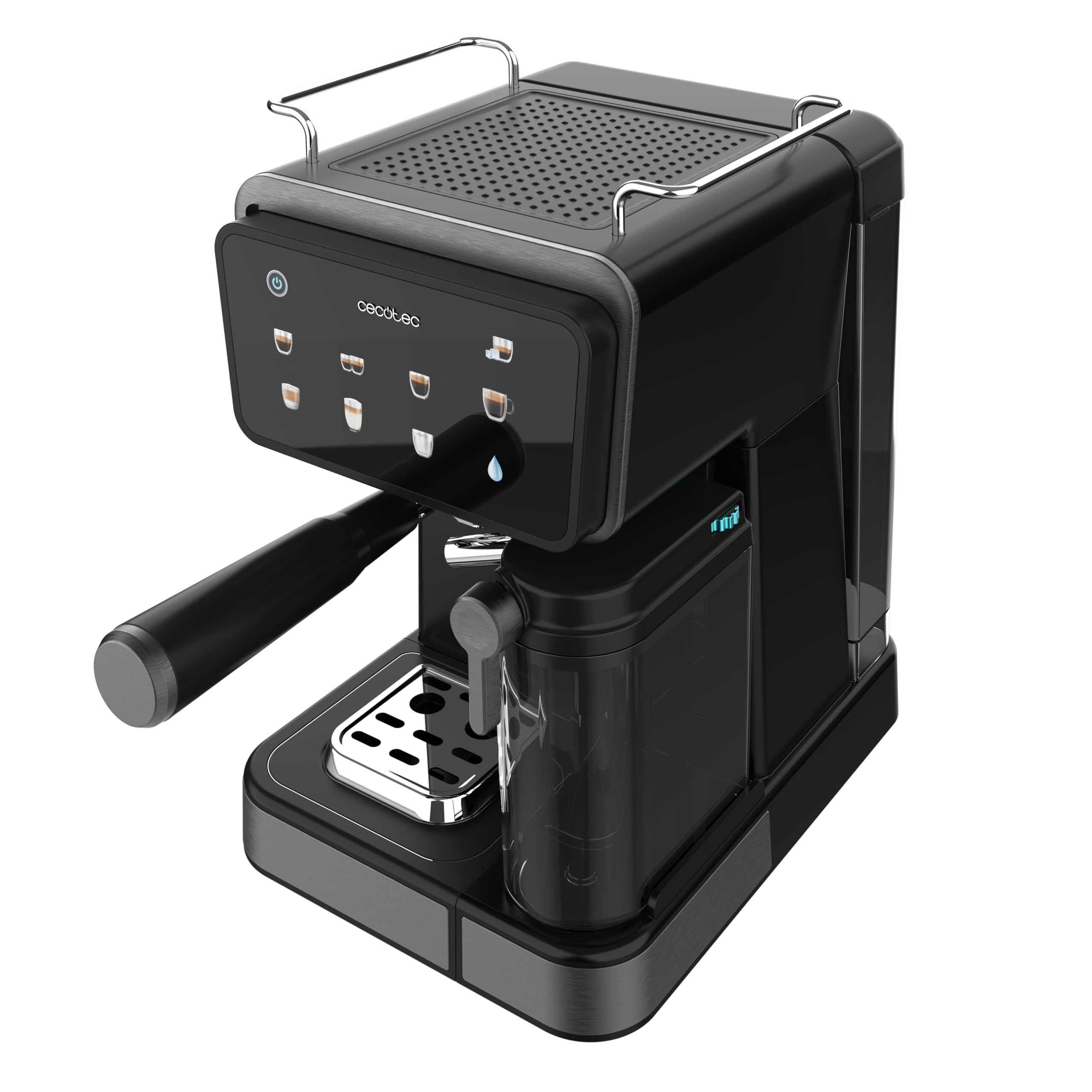Cecotec Power Espresso Touch ColdBrew Latte Espressomaschine 1350 W 20 Bar Touch-Display 1,5 L Wassertank