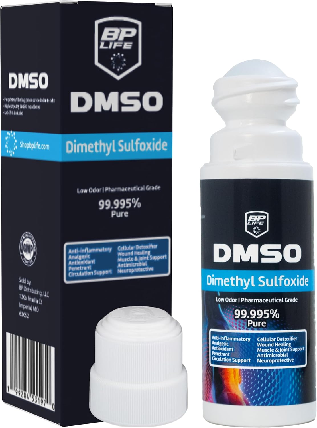 DMSO 3oz. Pharma Grade, Non-Diluted, Low Odor, Dimethyl Sulfoxide - BP Life
