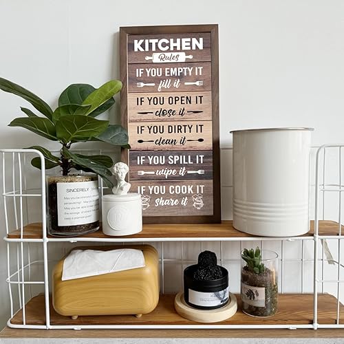 Miniatura 4 de Decoración de pared de cocina, decoración rústica de cocina, marco de cocina, letrero de reglas de cocina, decoración de pared de cocina, decoración