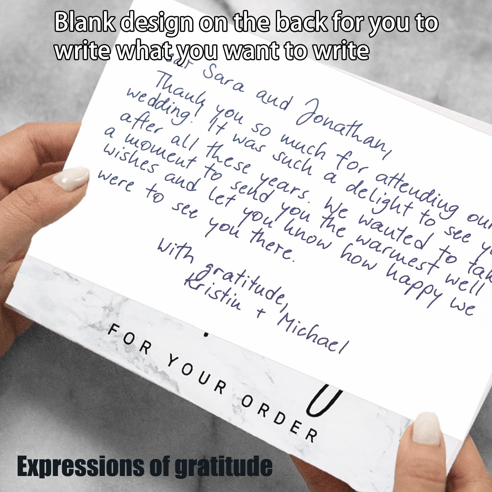 Thank You Cards 50 Pack Small Thank You Card Special Appreciation Card - View #4