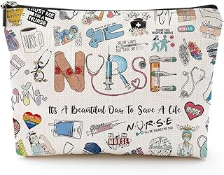 Nurse Makeup Bag Gift Emergency Room Nurse Zipper Bag ICU Nurse Gift Nurse Appreciation Cosmetic Bag Nurse Graduation Gift
