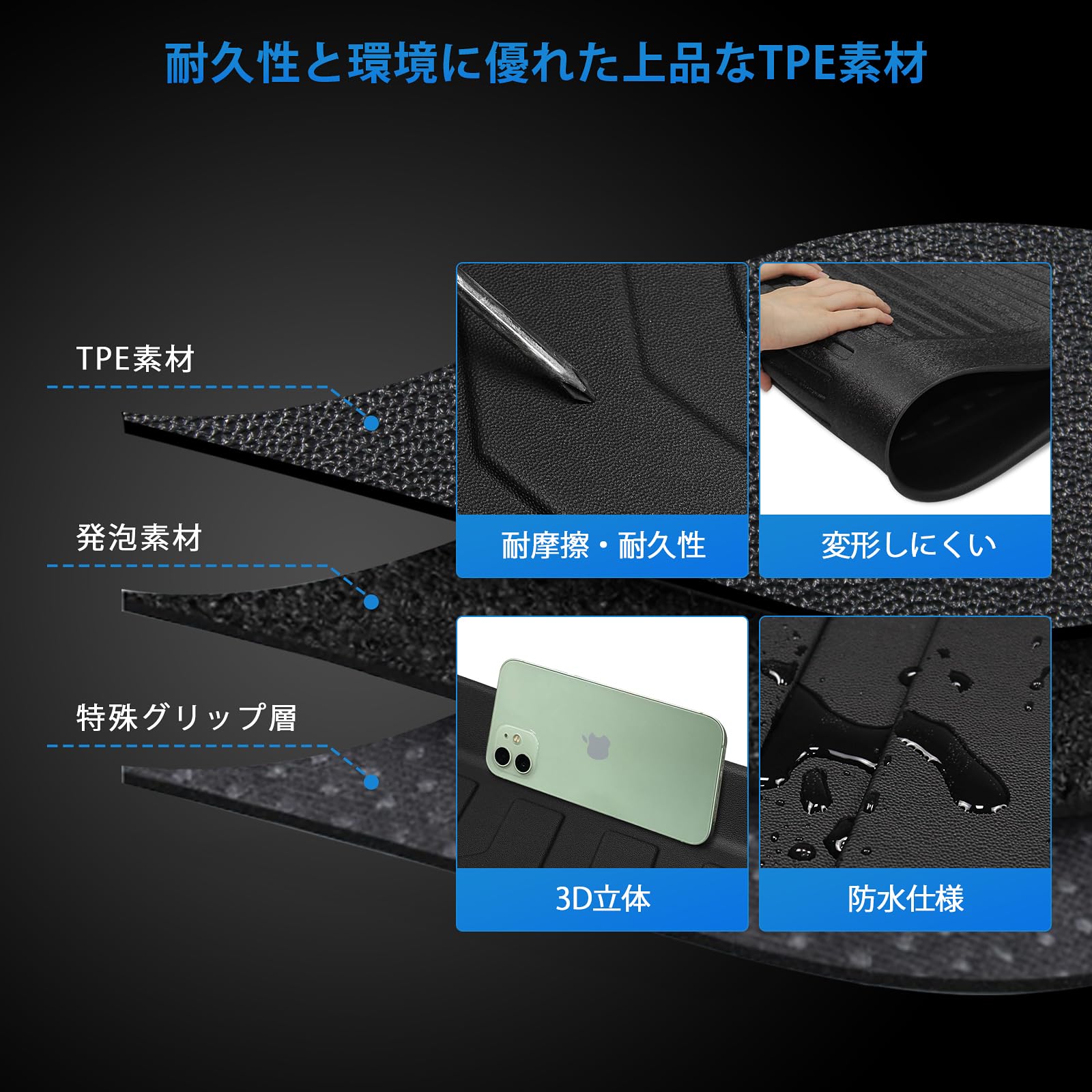 Amazon.co.jp: ホンダ 新型 N-BOX JF3 JF4 専用 フロアマット+ラゲッジ