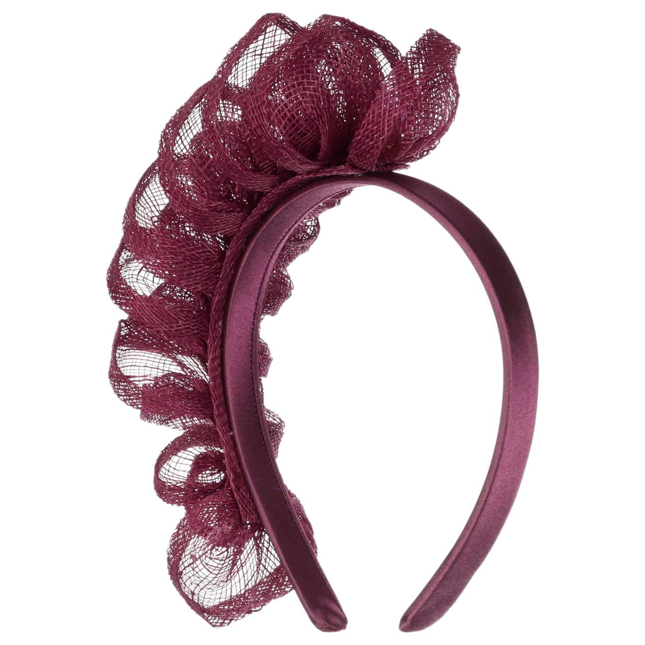 Seeberger Vinalea Sinamay Fascinator Haarschmuck Kopfschmuck Haarreif Damen - Frühling-Sommer Sommer - One Size Pflaume