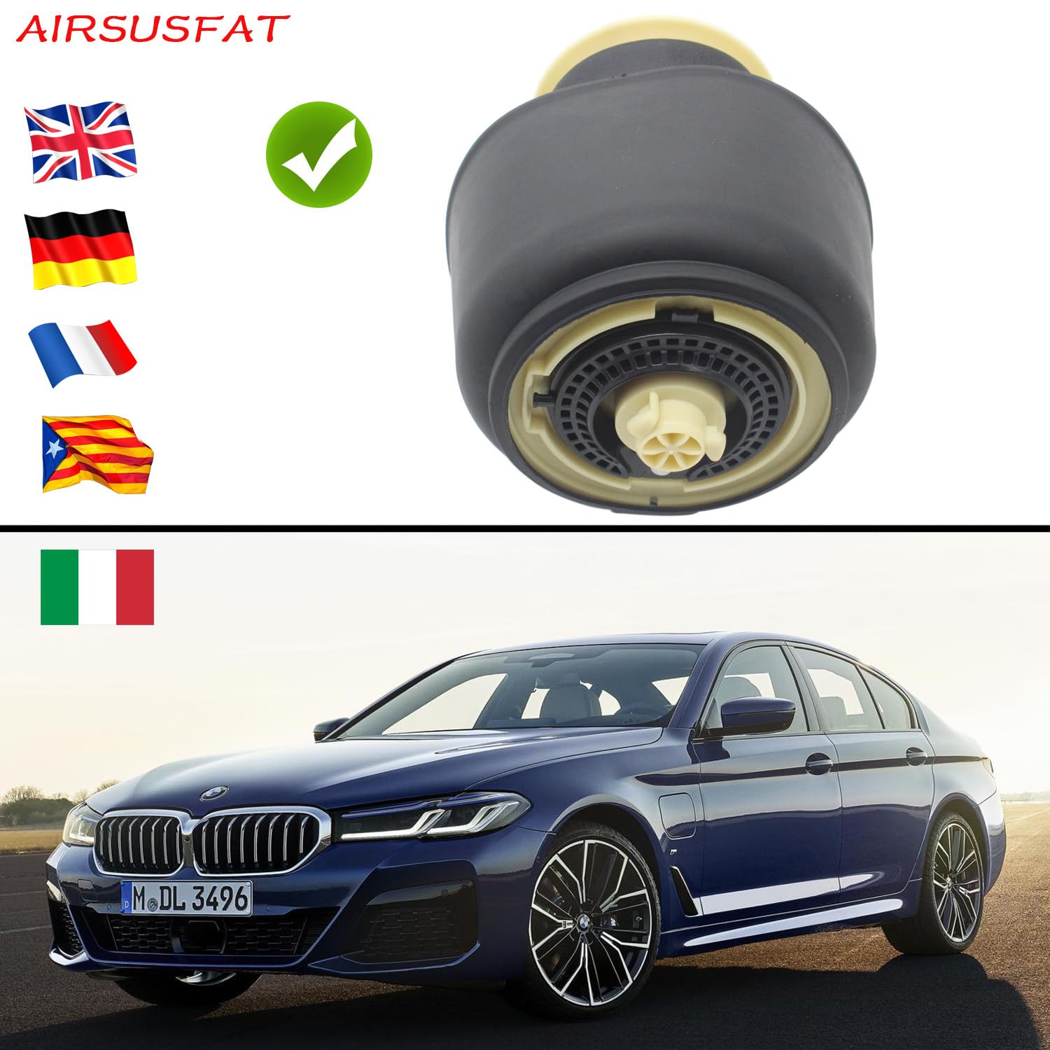 Hintere Luftfedertaschen Für BMW 5er GT F07, F10, F11 - 2 Stück Set