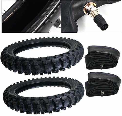 Miniatura 5 de Juego de neumáticos delanteros 70100-19 y neumáticos traseros 90100-16, llanta delantera de 19 pulgadas, llanta trasera de 16 pulgadas, con tubos