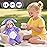 Aori Real Baby Dolls - 17 Inch Realistic Baby Doll with Soft Body & Purple Bunny Outfits for Girls 3+ Pretend Play, Dress Up, Nursery Decor