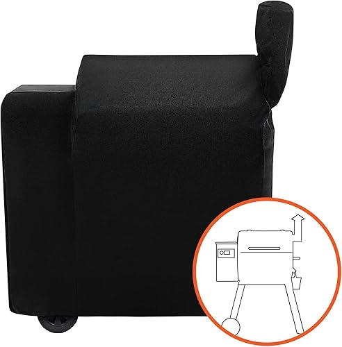 Miniatura 3 de i COVER Funda para parrilla de pellets de madera Pro 22/575, resistente al agua, para patio, exterior, para la colección Traeger 22, incluye Lil Tex